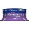 Verbatim DVD+R DL / 8.5 GB / 8x / Matt Silver / 25ks spindle (43757)