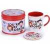 CurePink Dárkový set v plechové krabičce Friends Přátelé You're My Lobster hrnku GP85472 370 ml