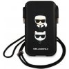 Karl Lagerfeld a Choupette Head Saffiano PU Pouch S/M Black