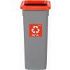 Igotrend, 713004 Kôš na triedený odpad 20 l, FIT BIN sivo/červený