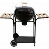 Gril na drevené uhlie ACTIVA na kolieskach, priemer 44 cm, čierny