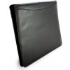 Arwel Čierna kožená zipsová spisovka A4 119-0358-60