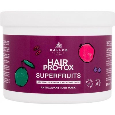 Kallos Cosmetics Superfruits Antioxidant Hair Mask Hair Pro-Tox maska na vlasy 500 ml