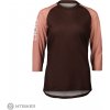POC MTB Pure 3/4 dámsky dres, axinite brown/rock salt XS