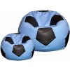 TopKing Sedací vak lopta XXXL 100 cm + podnožník XL 35 cm, modro/čierny