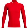 Pánske tričko Under Armour ColdGear Armour Comp Mock Red XXL
