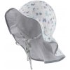 STERNTALER Klobúk s ochranou krku motýliky organická bavlna UV 30+ biela dievča- 45 cm 6-9 m 1402423-500-45