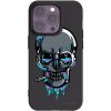 Picasee silikónový čierny obal pre Apple iPhone 14 Pro - EARTH - Lebka 3.0