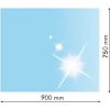 Lienbacher 21.02.898.2, Sklo pod kachle, OBDĹŽNIK, 90x75 cm, fazeta 20 mm, hr. 8 mm, kalené sklo