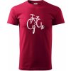 Cycle bicykel - Klasické pánske tričko vyššej gramáže - M ( Marlboro červená )