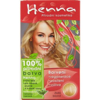 Henna prírodná farba na vlasy zlatý blond 114 prášková 33 g od 4,95 € -  Heureka.sk