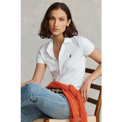 Polo Ralph Lauren dámsky s golierom Polo tričko 211870245001 biela