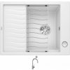 Blanco ELON 45 S biela + excentrické ovládanie + Blanco MIDA-S chróm 521454