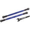 Traxxas spojovačka riadenia hliníková modrá (2) (pre 7895) (TRA7897X)