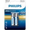 Philips Batéria AA 1,5 V Ultra Alkaline, 2 ks