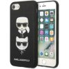 Karl Lagerfeld iPhone 7/8 / SE 2020 / SE 2022 Saffiano Karl&Choupette Head čierne