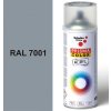 Sprej sivý lesklý 400ml, odtieň RAL 7001 farba strieborno sivá lesklá, Schuller Ehklar, farby v spreji PRISMA COLOR 91019