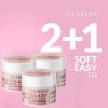 Claresa UV/LED gél na nechty SOFT & EASY Builder gel CHAMPAGNE 3x12g