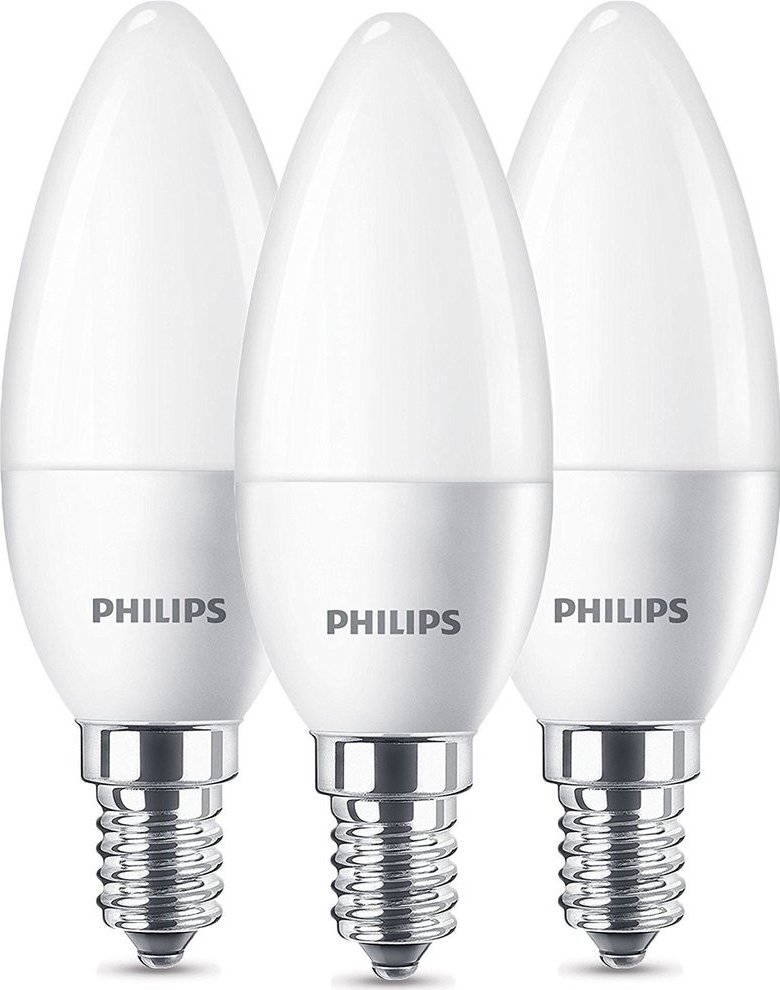 Philips sviečka, 5W, E14, teplá biela, 3ks 8719514313385