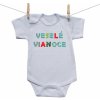 Boodyy Body s krátkym rukávom Veselé Vianoce 98 (2-3 roky)