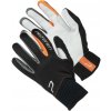 Rukavice na bežky REX, WORLD CUP RACING čierna,biela,oranžová M