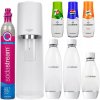 SATURÁTOR NA VODU SODASTREAM TERRA BIELY 3 FĽAŠE + 3 SIRUPY + VALEC