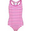 Dievčenské jednodielne plavky Stuf Wave Stripe 3-G Velikost: 128