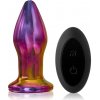 Dream Toys Glamour Glass Remote Vibe Plug análny kolík vibračné 10,7 cm