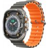 Devia Deluxe Series Sport6 Silicone Two-tone Band 40/41mm - Gray/Orange 6938595381614