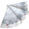 EVENIT Vianočné gobelínové obrusy Chenille 973 pretkávaný striebornou niťou, kruhový 140cm Bavlna/Acryl/Pes 140 cm kruh