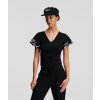 Karl lagerfeld KARL SIGNATURE SLV HEM T SHIRT čierna