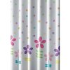 AQUALINE - Sprchový záves 180x180cm, polyester, kvetovaný farebný ZV025