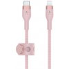 Belkin kábel Boost Charge Pro Flex USB-C to Lightning 2m - Pink CAA011bt2MPK