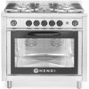 HENDI Plynový sporák, 5 horákov s konvekčnou rúrou elektrickou a grilom | HENDI, Kitchen Line