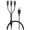 CONNECT IT Wirez 3in1 USB-C & Micro USB & Lightning, 1,2 m CCA-2051-BK
