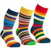 SOCKS4FUN Zimné ponožky W-3137-pruhy-5 k.5 31-34(21-23)
