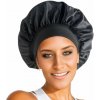 Ochranná saténová čiapka na spanie - čierna (SPC1)