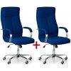 Kancelárske kreslo LUGO TEX 1+1 ZADARMO, modrá