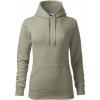 MALFINI CAPE 414 / Dámska klokanka s kapucňou - svetlá khaki XS
