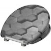 Schütte GREY HEXAGONS| Duroplast, Soft Close