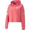 Dámska mikina Puma, POWER COLORBLOCK SUMMER HOODIE lososová,biela L