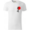 Judo Japan vlajka - Tričko z organickej bavlny - 3XL ( Biela )