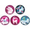 Sada ozdôb na batoh Ergobag Klettie Set - Unicorns uni