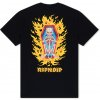 RIPNDIP - Tričko BURN IN HECK Black Veľkosť: L