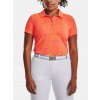 Under Armour Zinger Printed Polo SS Damske Pink Shock