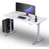 ULTRADESK Herný stôl QUEST, 140x70cm, 72-120cm, šedá-biela