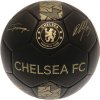 Chelsea FC Futbalová lopta Chelsea FC, čierny, zlatý znak, podpisy, veľ. 5