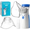 Ultrazvukový inhalátor MEMFLOW, napájanie cez USB a akumulátor, s 2 maskami