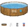 Bestway 561JM Bazén s Kovovou Konštrukciou Steel PRO MAX 427x107cm s Filtračným Čerpadlom + Rebrík, Plachta