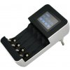 Solight nabíjačka s LCD displejom, AC 230V, 450mA, 4 kanály, AA/AAA, riadená mikroprocesorom DN25